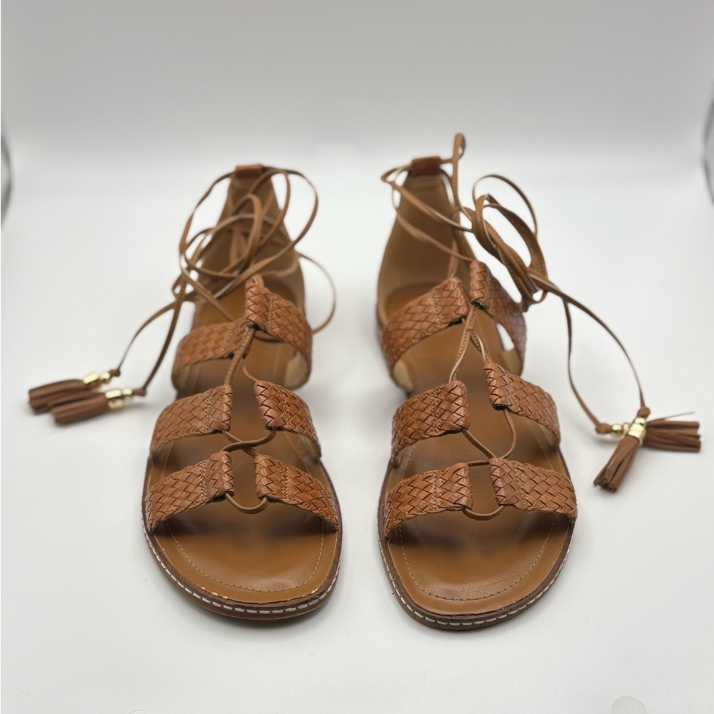 Michael Kors Brown Braided Sandals
